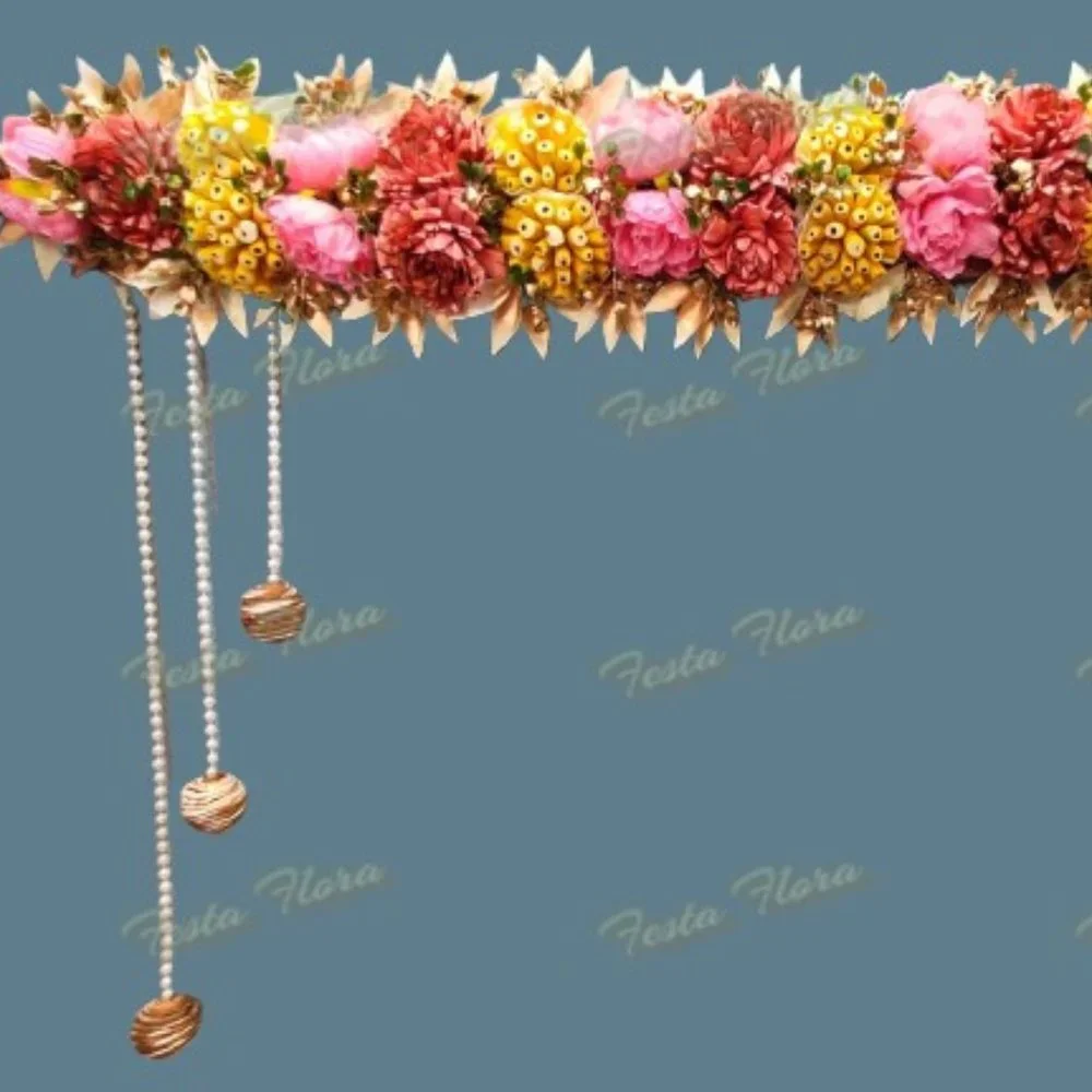 Artificial flower Door Valance